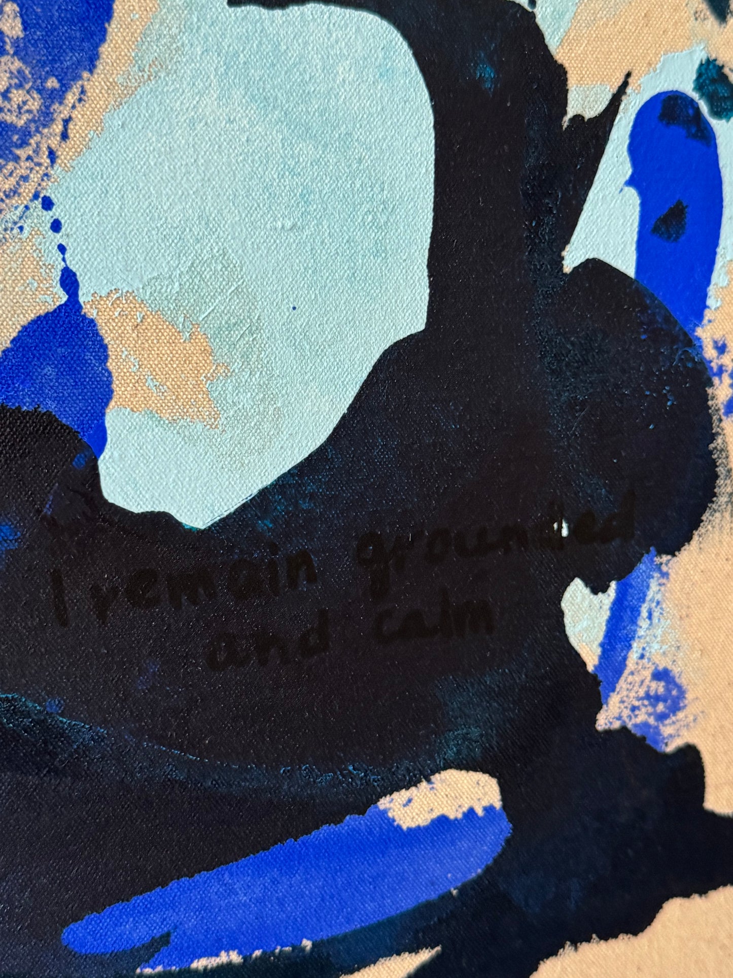 “grounded and calm”