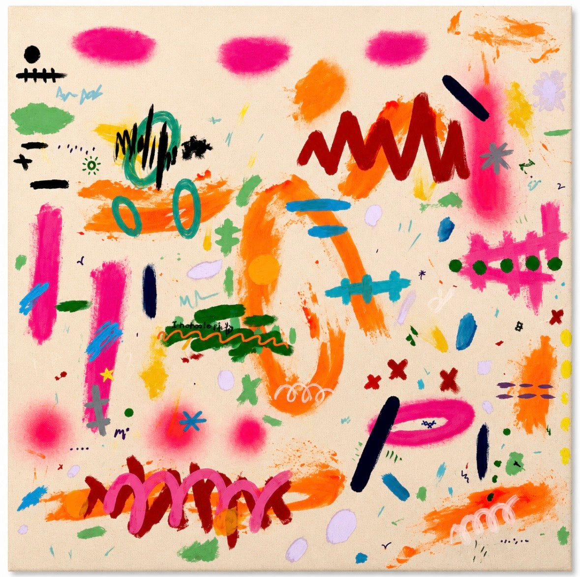 Beautiful Chaos Collection 13 Learning to Let Go 80cmx80cm